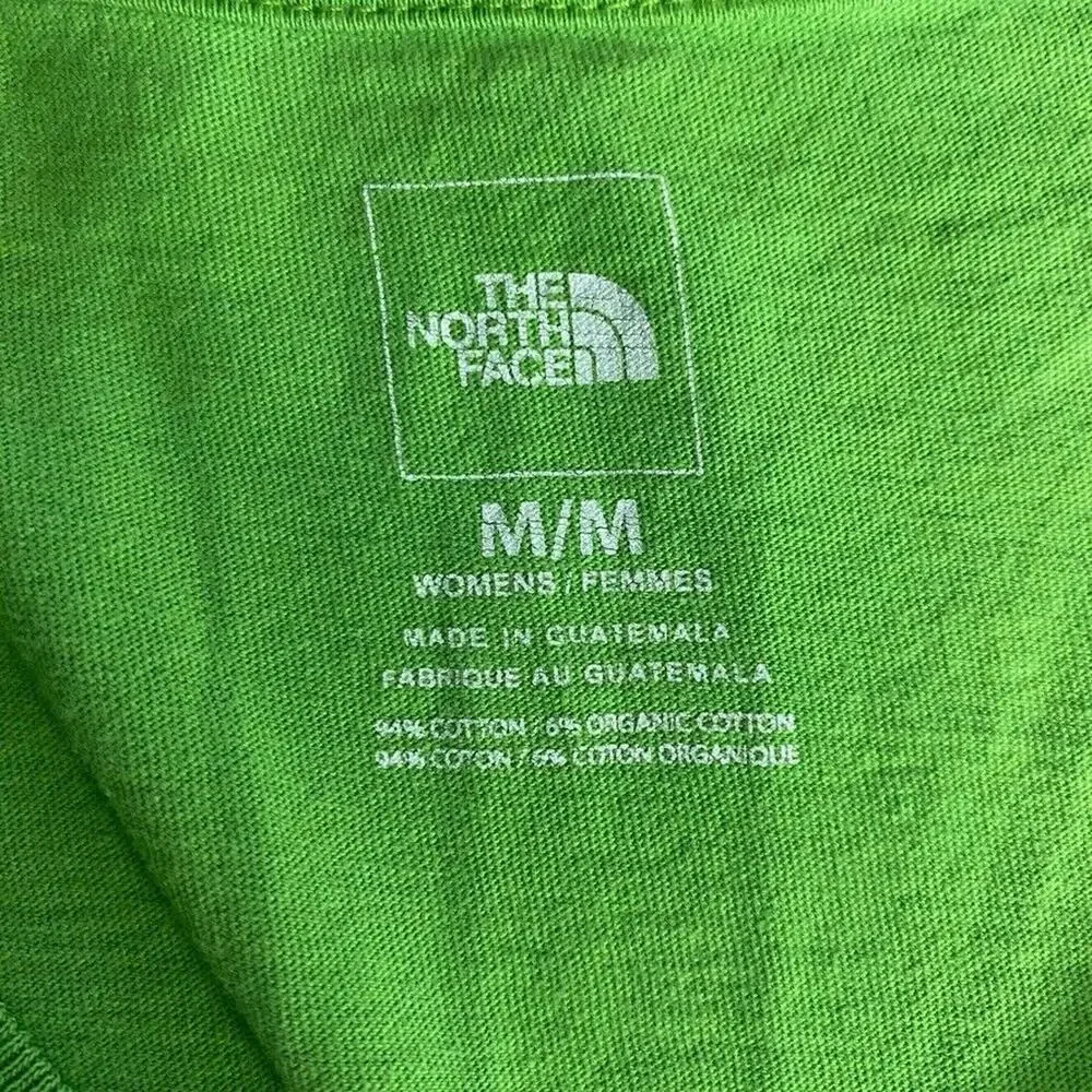 The North Face Shirt Womens Medium Green Tee Short Sleeve Graphic Hiking Outdoor - Picture 2 of 9
